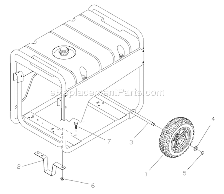 Page D Diagram and Parts List for 030424-0  Briggs and Stratton Generator